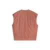 Vestă din tricot cu model în zig-zag, mărime asiatică „Mineral Clay”