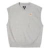 Vestă din tricot dublu twill, mărimi asiatice „Gri”