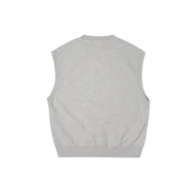 Vestă din tricot dublu twill, mărimi asiatice „Gri”