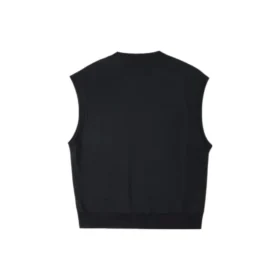 Vestă din tricot dublu twill, mărimi asiatice „Negru”