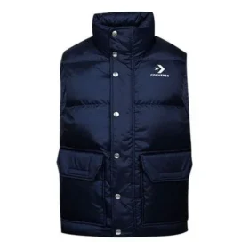 Vestă matlasată cu puf, mărimi asiatice „Navy”