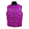Vestă matlasată din puf, mărimi asiatice „Purple”