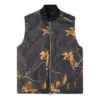 Vestă reversibilă cu imprimeu Realtree, mărimi asiatice „Negru”