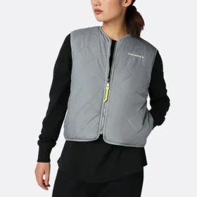 Vestă reversibilă Sherpa Mărimi asiatice „Gri”