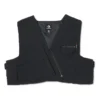 Vestă scurtă din patchwork cu forme neregulate, mărime asiatică, „Negru”