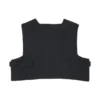 Vestă scurtă din patchwork cu forme neregulate, mărime asiatică, „Negru”