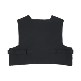 Vestă scurtă din patchwork cu forme neregulate, mărime asiatică, „Negru”